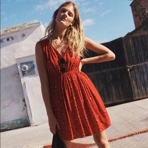 Made well Magnolia Tie Back Dress- Rosebud Scatter